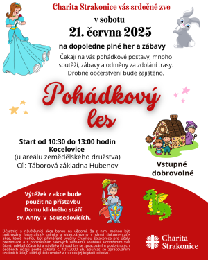 12. června 2025 Pohádkový les pořadatel Charita Strakonice